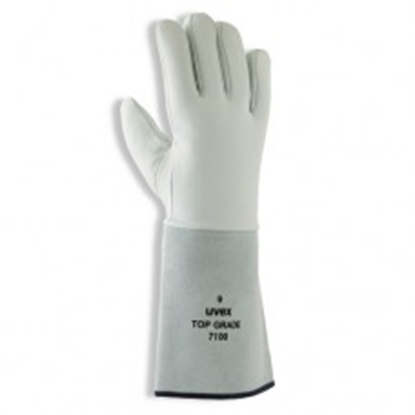 Attēls no Welder 100% nappa welding glove, split leather cuff, Kevlar seams Uvex Top grade 7100, size 9