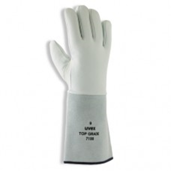 Picture of Welder 100% nappa welding glove, split leather cuff, Kevlar seams Uvex Top grade 7100, size 9