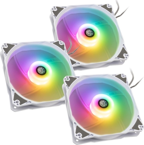 Изображение Wentylator BitsPower Notos 120 Digital RGB 3-pack + Hub (BPTA-FX1812NTWH-1)