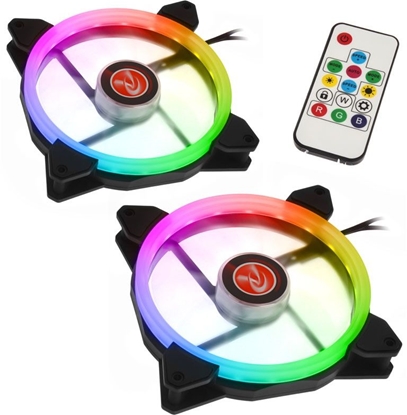 Attēls no Wentylator Raijintek IRIS 14 Rainbow RGB 2-pack (0R400049)