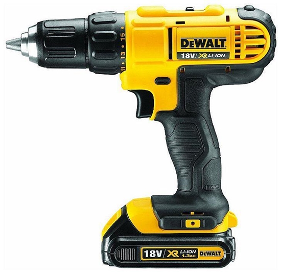 Изображение Wiertarko-wkrętarka Dewalt DCD771C2 18 V 2 x akumulator 1.3 Ah