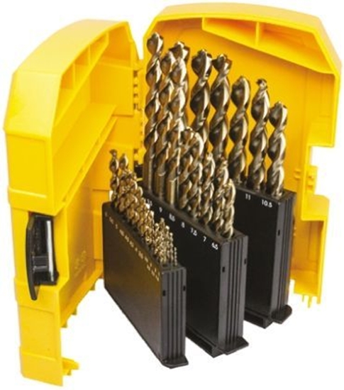 Picture of Wiertło Dewalt do metalu kobaltowe walcowe 1,5 2 3,3 7 4,5 4 5,5 5 1 4,8 3 2,5 3,5 4,2 6 3,2 10 10,5 11 11,5 12 13 6,5 7,5 8 8,5 9 9,5mm zestaw (DT4957)