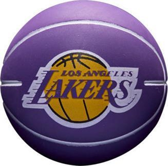 Изображение Wilson Wilson NBA Dribbler Los Angeles Lakers Mini Ball WTB1100PDQLAL Fioletowe One size