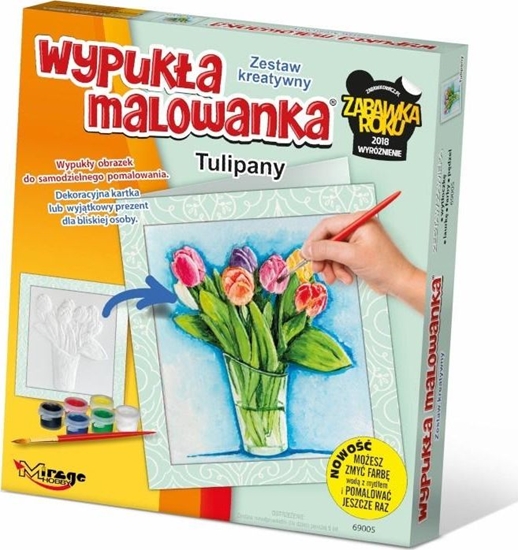 Picture of Wypukła Malowanka Kwiaty Tulipany