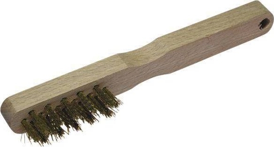 Изображение Wolfcraft SZCZOTKA RĘCZNA 3-RZĘDOWA 200 MM WOLFCRAFT - DRUT MOSIĘŻNY WF2725000 WOLFCRAFT