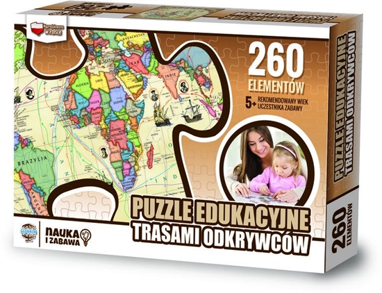 Изображение Zachem Puzzle 260el Trasami odkrywców edukacyjne (8047)