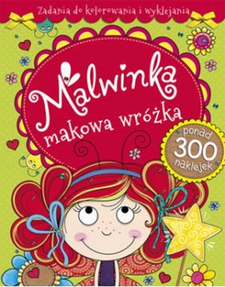 Изображение Zadania do kolorowania i wyklejania. Malwinka makowa wróżka