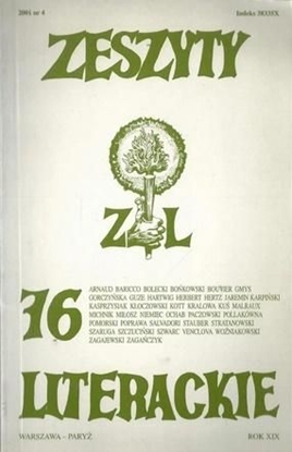 Изображение Zeszyty literackie 76 4/2001