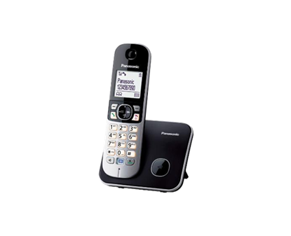 Attēls no Panasonic | Cordless | KX-TG6811FXB | Built-in display | Caller ID | Black | Conference call | Phonebook capacity 120 entries | Speakerphone | Wireless connection