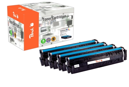 Изображение Peach PT1027 toner cartridge 4 pc(s) Compatible Black, Cyan, Magenta, Yellow