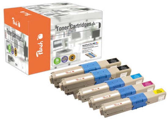 Изображение Peach PT616 toner cartridge 5 pc(s) Black, Cyan, Magenta, Yellow