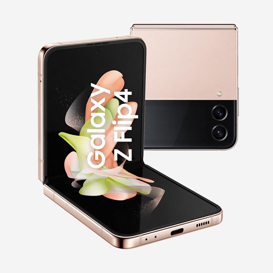 Изображение Samsung Galaxy Z Flip4 SM-F721B 17 cm (6.7") Dual SIM Android 12 5G USB Type-C 8 GB 256 GB 3700 mAh Pink gold