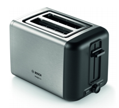 Attēls no Bosch TAT3P420DE toaster 2 slice(s) 970 W Black, Silver