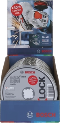 Attēls no Bosch X-LOCK Cutting Disc Set Inox   10x115x1mm