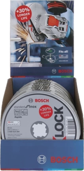 Picture of Bosch X-LOCK Cutting Disc Set Inox   10x115x1mm