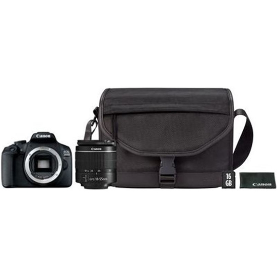 Picture of Canon EOS 2000D 18-55 DC + SB130 + 16GB SLR Camera Kit 24.1 MP CMOS 6000 x 4000 pixels Black