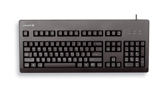 Picture of CHERRY G80-3000 BLUE SWITCH Keyboard, Corded, Black, USB/PS2 (QWERTY - UK)