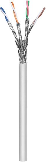 Picture of Intellinet Network Bulk Cat6a Cable, 23 AWG, Solid Wire, Grey, 100m, S/FTP, LSZH, CPR-Dca Rated, Box