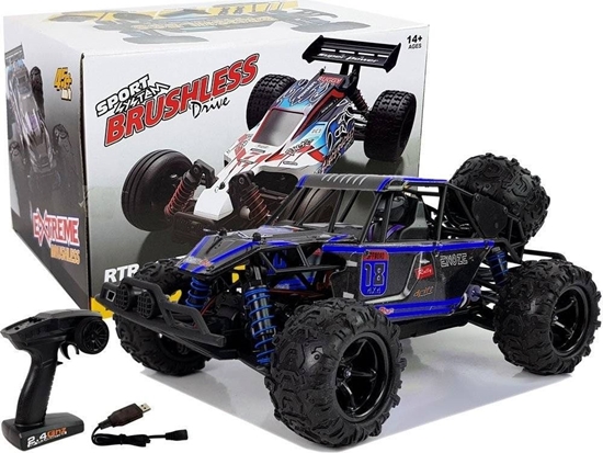 Изображение Lean Sport Auto Terenowe Buggy Zdalnie Sterowane 1:18 Niebieskie ENOZE 9303E 45 km/h