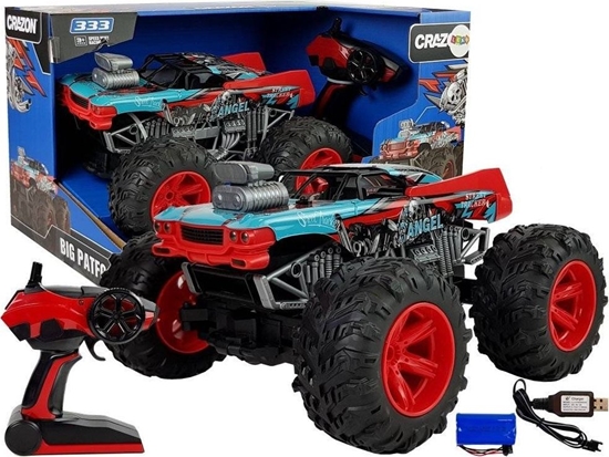 Изображение Lean Sport Auto Terenowe Zdalnie Sterowane 1:14 2.4G RC Czerwone Duże Koła