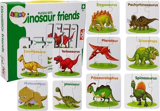 Изображение Lean Sport Puzzle Edukacyjne Przyjaciele Dinozaurów 10 elementów