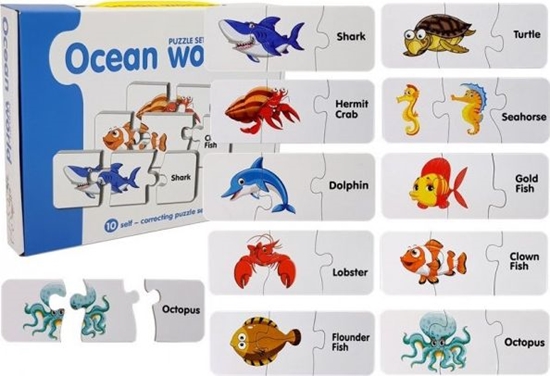 Picture of Lean Sport Puzzle Edukacyjne Układanka Świat Oceanów 10 Połączeń