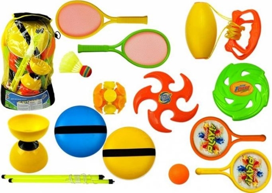 Picture of Lean Sport Zestaw Sportowy Rakiety Frisbee Diabolo