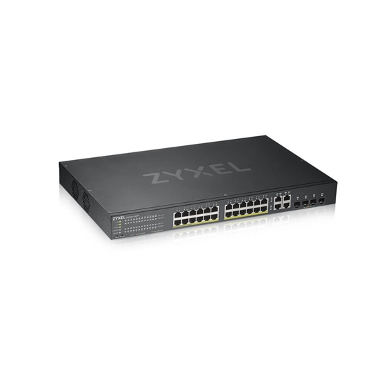 Изображение Zyxel GS1920-24HPV2 Managed Gigabit Ethernet (10/100/1000) Power over Ethernet (PoE) Black