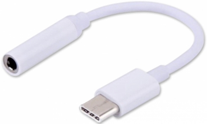 Attēls no Adapteris Savio USB Type Male - 3.5mm Female White