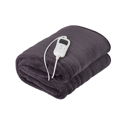 Attēls no Camry | Electric blanket | CR 7418 | Number of heating levels 7 | Number of persons 1 | Washable | Coral fleece | 110-120 W | Brown