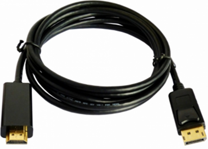 Picture of Kabelis Brackton DisplayPort Male - HDMI Male 2m Black