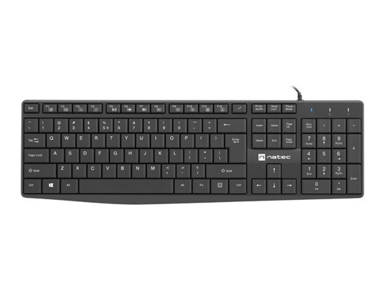 Picture of NATEC Keyboard Nautilus US slim black