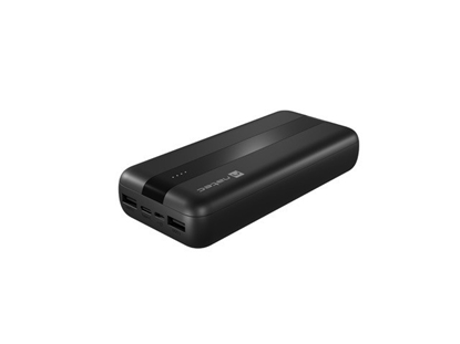 Изображение Powerbank Trevi 20000mAh 2x USB-A + USB-C Czarny 