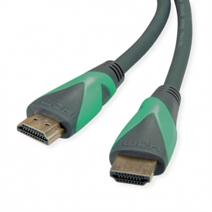 Picture of ROLINE GREEN ATC HDMI 8K (7680 x 4320) Ultra HD Cable + Ethernet, M/M, black, 1