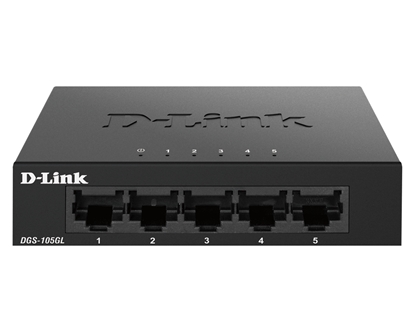 Attēls no D-Link DGS-105GL network switch Unmanaged Gigabit Ethernet (10/100/1000) Black