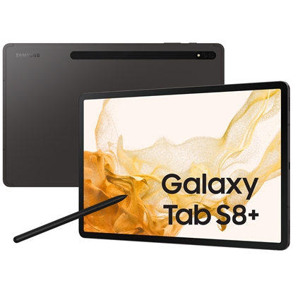 Picture of Samsung Galaxy Tab S8+ SM-X800 128 GB 31.5 cm (12.4") Qualcomm Snapdragon 8 GB Wi-Fi 6 (802.11ax) Android 12 Graphite