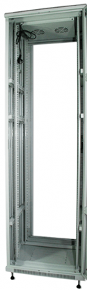 Picture of 42U Grīdas komutācijas skapis ar ventilatoru/ 600x600x2078mm/ Bez durvīm/Pelēks/Nesalikts