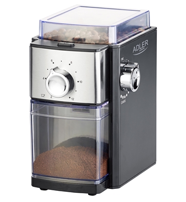Attēls no Adler | Coffee Grinder | AD 4448 | 300 W | Coffee beans capacity 250 g | Number of cups 12 per container pc(s) | Black