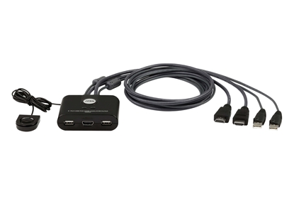 Attēls no ATEN 2-Port USB FHD HDMI Cable KVM Switch