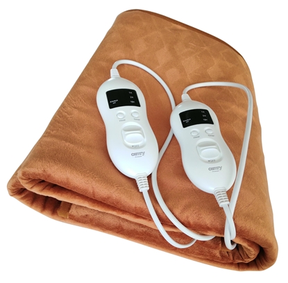 Attēls no Camry | Electirc Heating Blanket with Timer | CR 7436 | Number of heating levels 8 | Number of persons 2 | Washable | Remote control | Super Soft Fleece/Polyester | 2x60 W