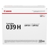 Изображение Canon Toner Cartridge 039 H black