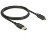 Picture of Delock Cable SuperSpeed USB 10 Gbps (USB 3.1 Gen 2) Type-A male > USB Type-C™ male with screw on top 1 m black