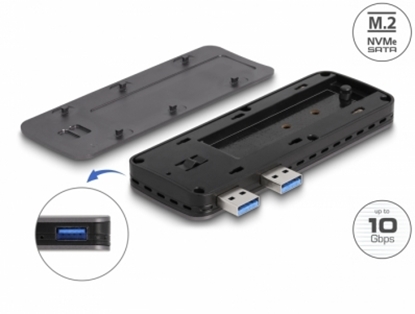 Attēls no Delock USB 3.2 Gen 2 Enclosure for PlayStation®5 with M.2 NVMe Slot - tool free