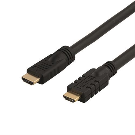 Picture of DELTACO active HDMI cable, HDMI High Speed ​​with Ethernet, 4K, Ultra HD, HDMI Type A ha, gold plate