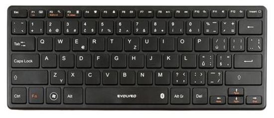 Изображение Evolveo WK29B mobile device keyboard Black Bluetooth