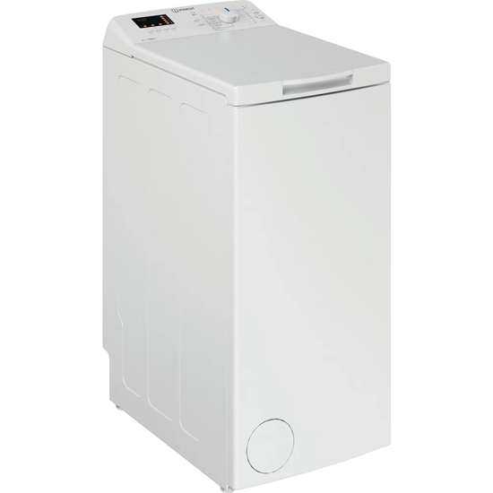 Picture of INDESIT | Washing machine | BTW S60400 EU/N | Energy efficiency class C | Top loading | Washing capacity 6 kg | 951 RPM | Depth 60 cm | Width 40 cm | White