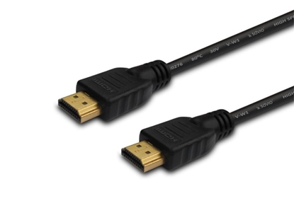 Picture of Kabel HDMI (M) 2m, czarny, złote końcówki, v1.4 high speed, ethernet/3D wielopak 10 szt.,  CL-05