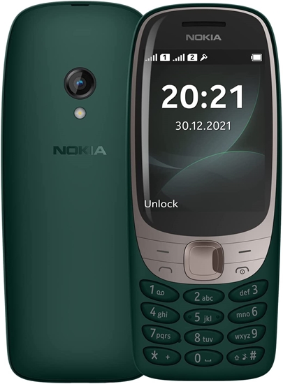 Изображение Nokia 6310 TA-1400 (Green) Dual SIM 2.8 TFT 240x320/16MB/8MB RAM/microSDHC/microUSB/BT | Nokia | 6310 TA-1400 | Green | 2.8 " | TFT | 8 MB | 16 MB | Dual SIM | Nano Sim | 3G | Bluetooth | 5.0 | USB version Micro | Built-in camera | Main camera 0.2 MP | 11