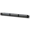 Picture of Patch panel 1U STP 24xR J45 Cat.6, czarny z tacką