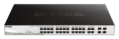 Picture of D-Link DGS-1210-28MP/E network switch Managed L2 Gigabit Ethernet (10/100/1000) Power over Ethernet (PoE) 1U Black, Grey